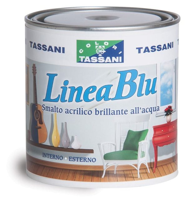 Smalto bianco lucido all'acqua TASSANI LINEA BLU