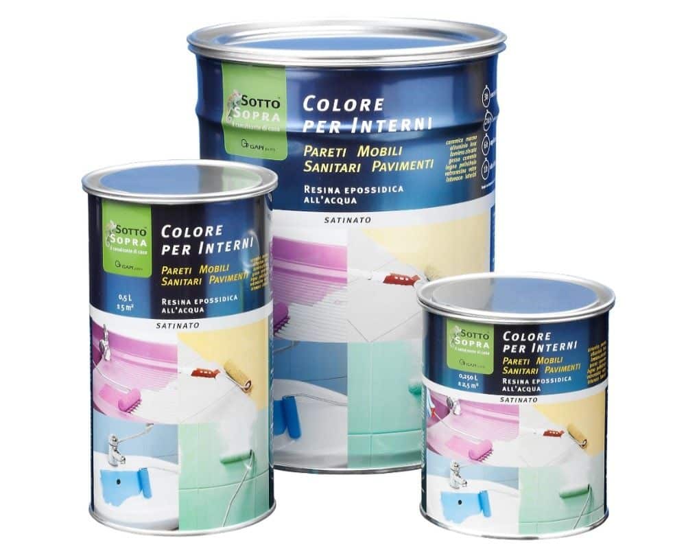 latta vari formati gapi sottosopra colore per interni- 250ml 500ml