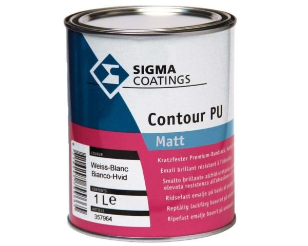 Smalto opaco a solvente per legno, metallo e pvc Sigma Contour PU matt - vari formati