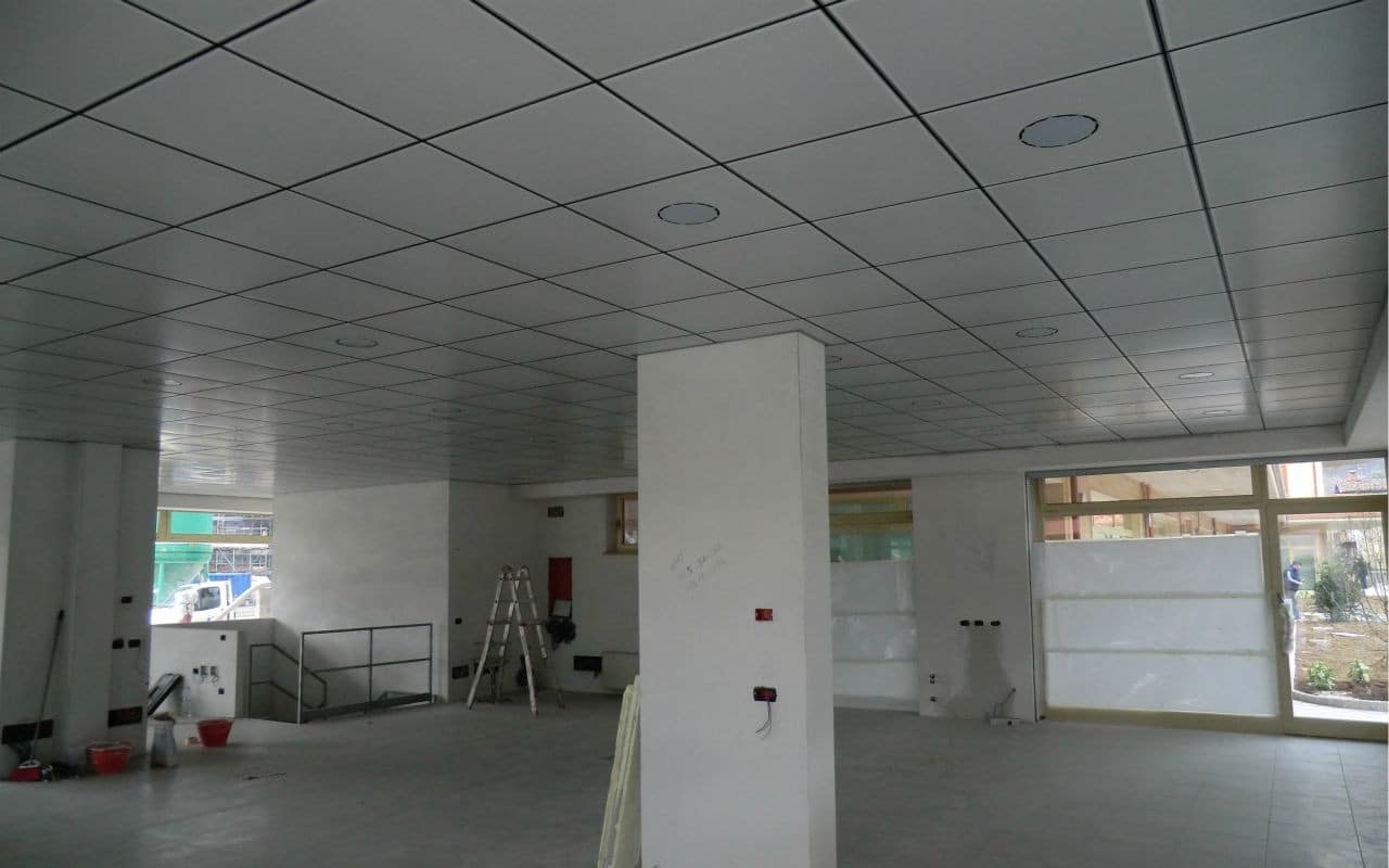 Pannelli controsoffitto 60x60 in fibra minerale ruvido - BORDO RIBASSATO DA 24 mm - mq 5.76 per pacco