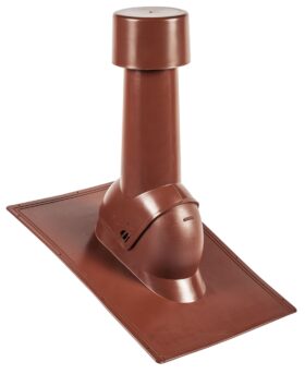 Aeratore regolabile per tetti inclinati diametri 125 mm marrone