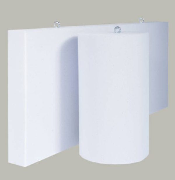 Baffle cilindrico fonoassorbente in resina melamminica