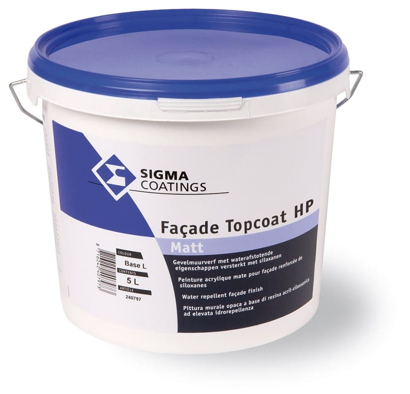 Pittura per esterno applicabile senza fondo su tutti i supporti TOPCOAT HP bianco lt.10