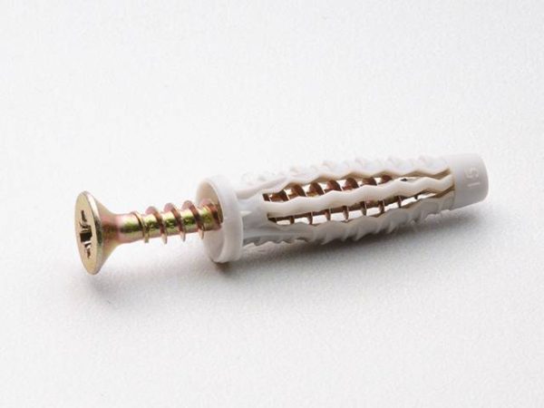 Tasselli ad espansione 6x30 mm con vite con collarino in nylon per parete vuota 200 PEZZI