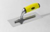 Frattone in acciaio inox lama piatta manico gomma 28x12 cm akifix