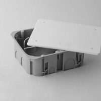 Scatola di derivazione elettrica per cartongesso con coperchio akifix