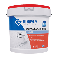 Rivestimento a spessore intonachino acril-silossanico traspirante idrorepellente Sigma Acrylsiloxan Putz Fein 24 kg