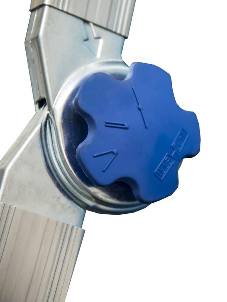 Scala telescopica in alluminio 12+12 pioli altezza 5,95 m Marchetti Equipe