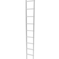 Scala professionale singola in alluminio MARCHETTI A1 10 pioli h 2.99 metri