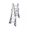 Scala telescopica in alluminio 8+8 pioli altezza 3,80 metri Marchetti Equipe