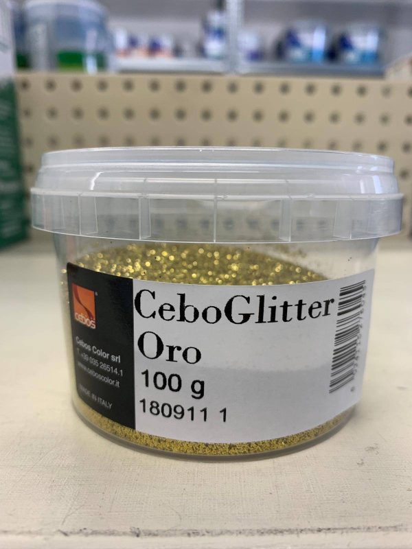 Additivo in polvere a base di glitter oro CeboGlitter Oro