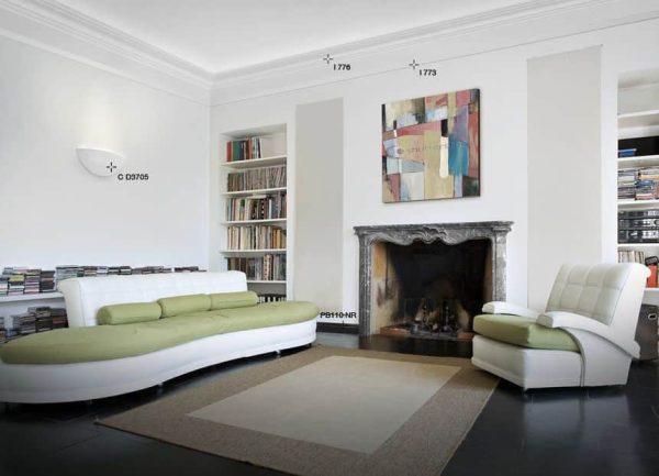 Angolo medio in polistirene estruso IA802LM per cornice I802 2x1 cm