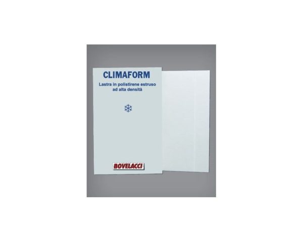 Pannello isolante in polistirene estruso Bovelacci Climaform ad alta densità spessore 9 mm dimensioni 80x250x6 cm