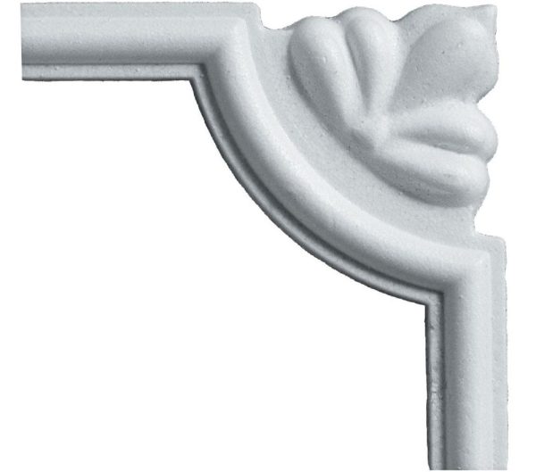 Angolo decorato in polistirene estruso IA80DP per cornice I802 2x1 cm