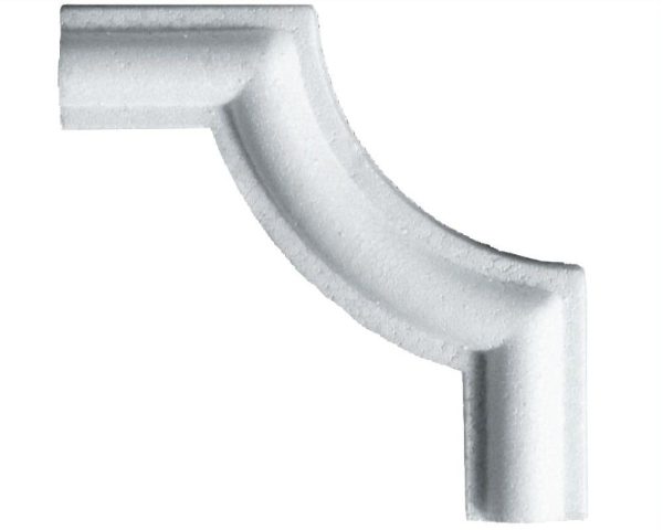 Angolo piccolo in polistirene estruso IA802LP per cornice I802 2x1 cm