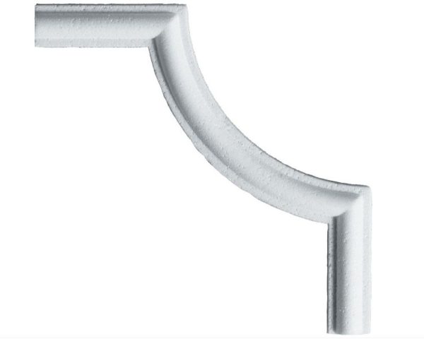 Angolo medio in polistirene estruso IA802LM per cornice I802 2x1 cm