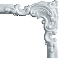 Angolo decorato in polistirene estruso IA709D per cornice I709 4x1,5 cm