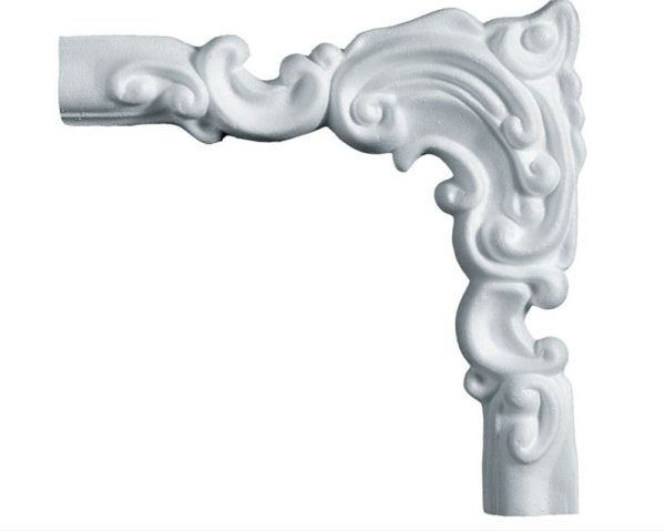 Angolo decorato in polistirene estruso IA709D per cornice I709 4x1,5 cm