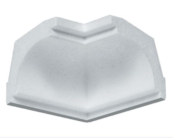 Angolo interno in polistirene estruso IA707I per sguscio I707 5x5 cm