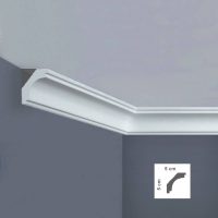 Cornice in polistirolo bovelacci per soffitti I707 5x5 cm lunghezza ml.2