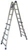Scala telescopica estraibile in alluminio 9+9 pioli altezza 4,35m Marchetti Equipe