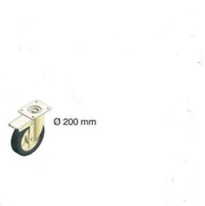 Ruota Ø 200 con freno UNI EN 1004: SYSTEM