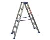 Scala a doppia salita in alluminio altezza 1,5 m 6 gradini Marchetti Gaudi' 06