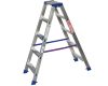 Scala a doppia salita in alluminio altezza 120cm 5 gradini Marchetti Gaudi' 05