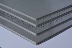 Pannello controsoffitto lay-in 24 per struttura in vista 24mm 60x60 in lamiera, non forato , bordo ribassato -Conf.mq 7,2