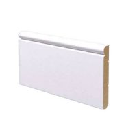 Battiscopa in legno ayous laccato bianco 70x9 mm lunghezza 2 metri Toscan Stucchi Art.640