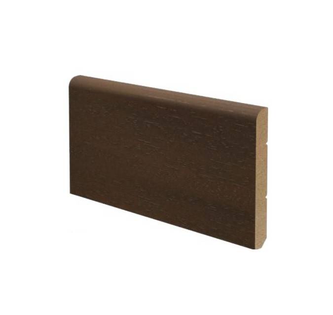 Battiscopa in legno ayous 70x9 mm lunghezza 2 metri Toscan Stucchi Art.586 - noce scuro