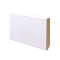Battiscopa in legno ayous laccato bianco 80x14 mm lunghezza 2 metri Toscan Stucchi Art.632