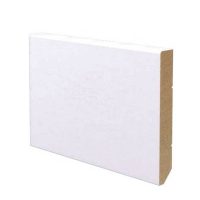 Battiscopa in legno ayous laccato bianco 95x14 mm lunghezza 2 metri Toscan Stucchi Art.631