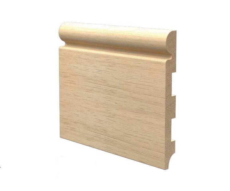 Battiscopa in legno ayous grezzo 120x14 mm lunghezza 2 metri Toscan Stucchi Art.638