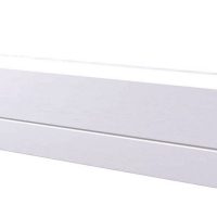 Battiscopa in legno ayous laccato bianco 130x15 mm lunghezza 2 metri Toscan Stucchi Art.655