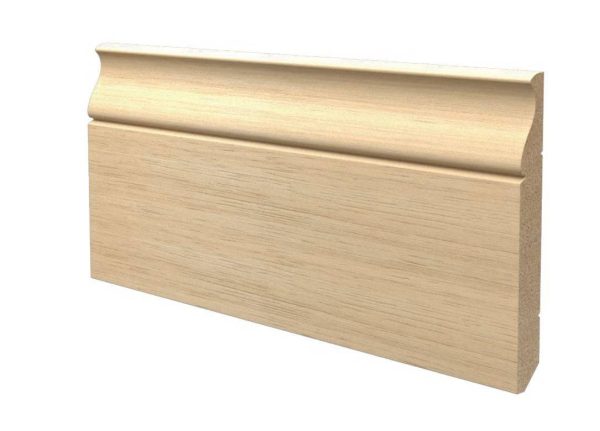 Battiscopa in legno ayous grezzo 130x15 mm lunghezza 2 metri Toscan Stucchi Art.654