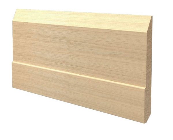 Battiscopa in legno ayous grezzo 140x15 mm lunghezza 2 metri Toscan Stucchi Art.653