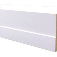 Battiscopa in legno ayous laccato bianco 140x15 mm lunghezza 2 metri Toscan Stucchi Art.653