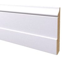 Battiscopa in legno ayous laccato bianco 140x15 mm lunghezza 2 metri Toscan Stucchi Art.652