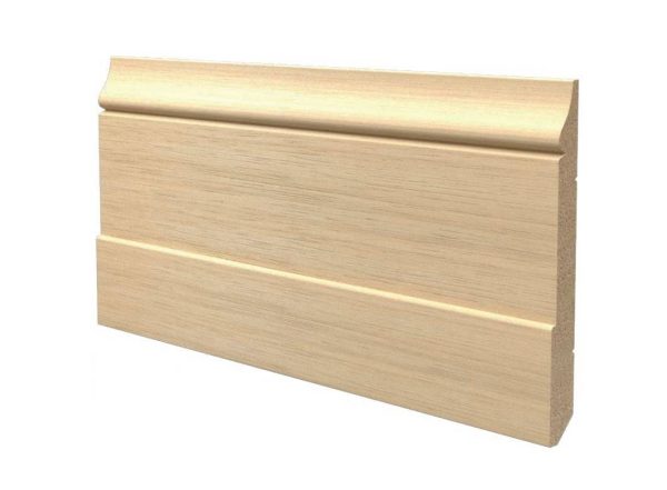 Battiscopa in legno ayous grezzo 140x15 mm lunghezza 2 metri Toscan Stucchi Art.652