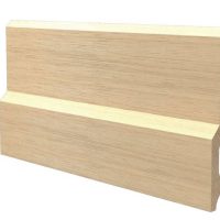 Battiscopa in legno ayous grezzo 150x18 mm lunghezza 2 metri Toscan Stucchi Art.636