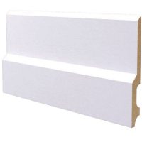 Battiscopa in legno ayous laccato bianco 150x18 mm lunghezza 2 metri Toscan Stucchi Art.636