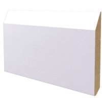 Battiscopa in legno ayous laccato bianco 160x18 mm lunghezza 2 metri Toscan Stucchi Art.651