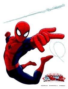 Maxi sticker XXL da parete per bambini "spiderman" Decorama