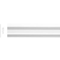 Cornice in gesso colore bianco dimensioni 3 x 9,3 x 150 cm Toscan Stucchi Linea Gesso Art. 2137