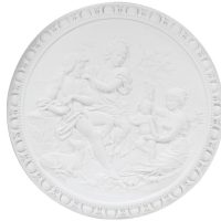 Bassorilievo in gesso colore bianco diametro 76 cm Toscan Stucchi Linea Gesso Art. 1635