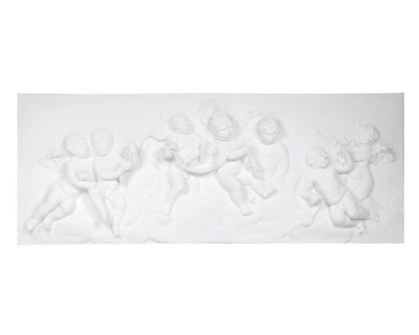 Bassorilievo in gesso colore bianco dimensioni 40 x 101 cm Toscan Stucchi Linea Gesso Art. 1144
