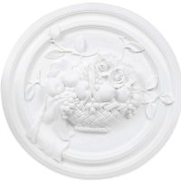 Bassorilievo in gesso colore bianco diametro 65 cm Toscan Stucchi Linea Gesso Art. 1325