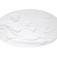 Bassorilievo in gesso colore bianco dimensioni 46 x 72 cm Toscan Stucchi Linea Gesso Art. 1232
