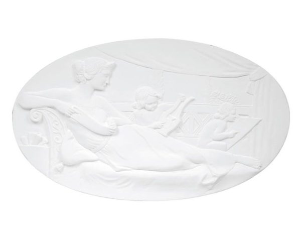 Bassorilievo in gesso colore bianco dimensioni 46 x 72 cm Toscan Stucchi Linea Gesso Art. 1232